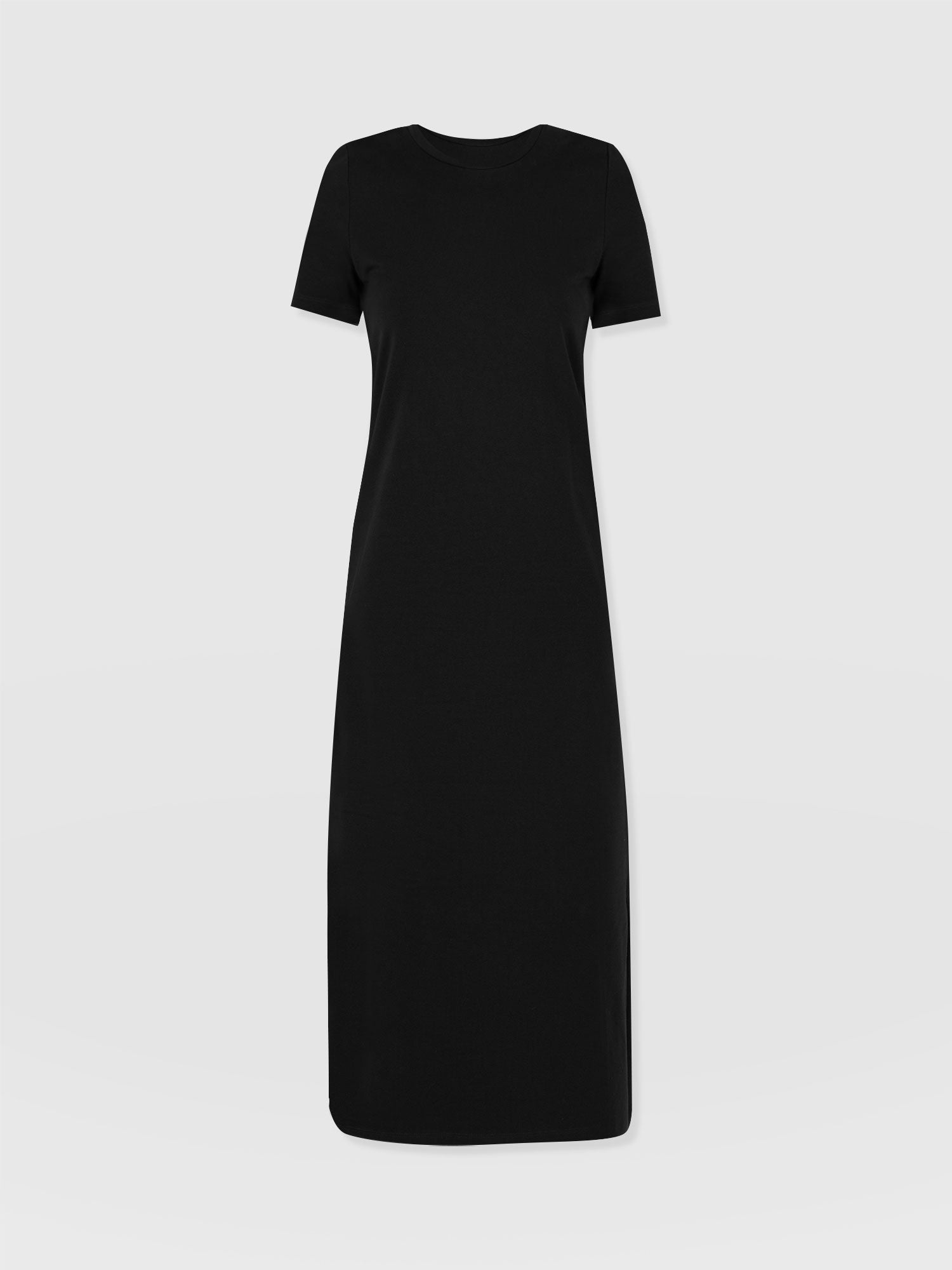 Easy T-Shirt Midi Dress - Black - Women's Dresss | Saint + Sofia® USA
